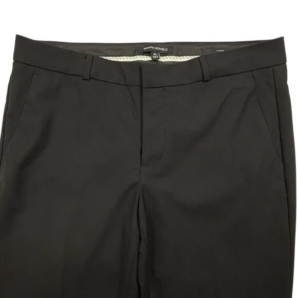 Banana Republic Logan Wool Dress Trousers Pants Modern Office Chic Stretch 10 - Picture 2 of 16